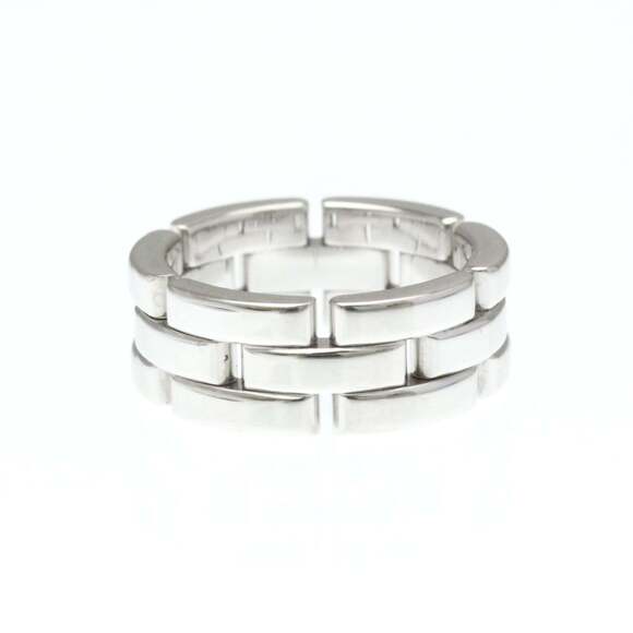 CARTIER 18k Silver Maillon Panthere Ring - Picture 9 of 10